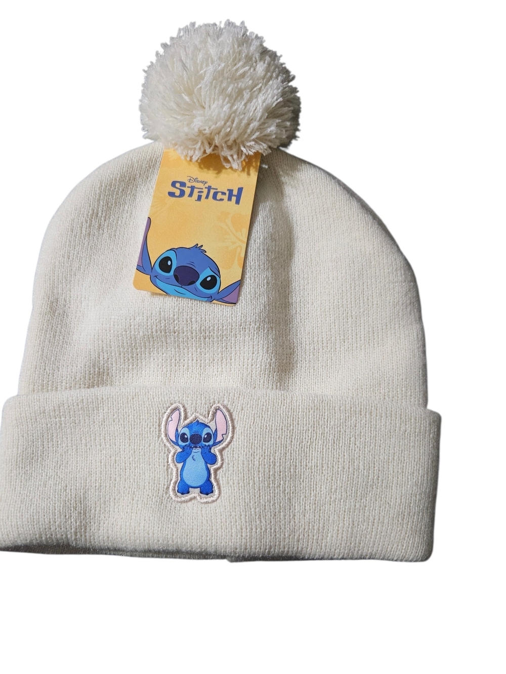 Cream Pom Beanie for Kids - Cute Character Hat